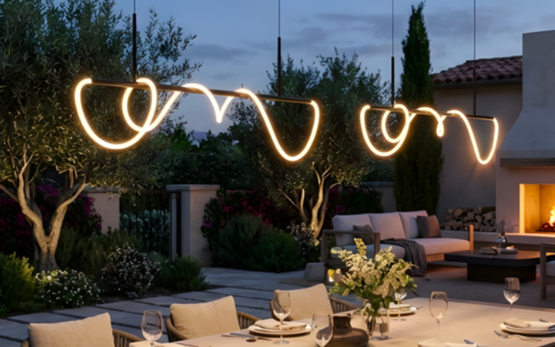 Bullard Bollards. The Wave Outdoor Pendant / Catenary.