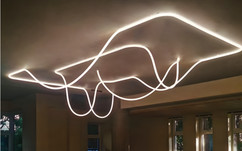 Bullard Bollards. BB-FLX360R18-CL. FLEX 360 R18 Architectural LED Neon.