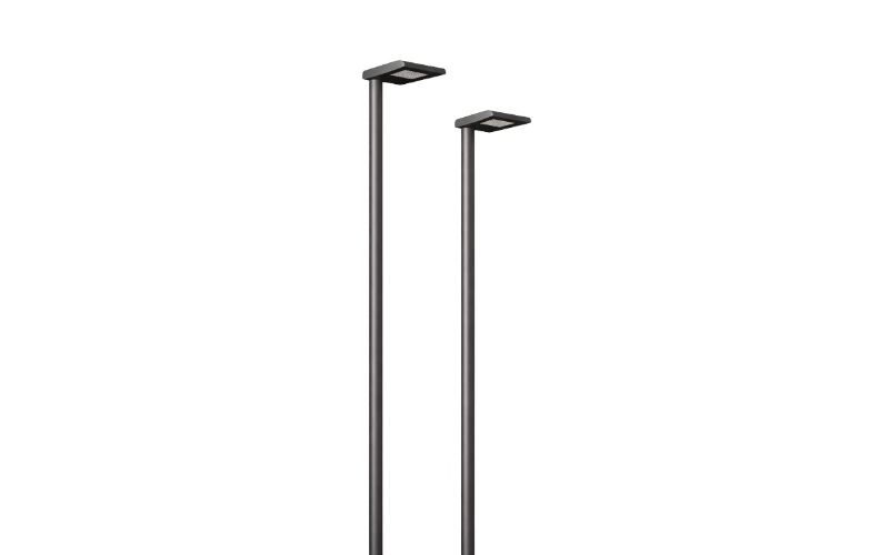 Bullard Bollards. BB-SH-GN-PL. THE SPACESHIP Park/Urban/Garden Pole Luminaires.
