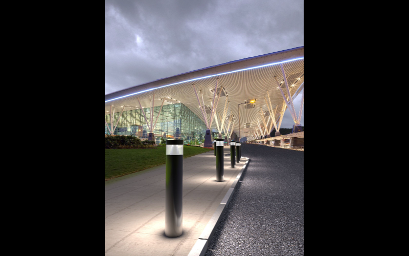 Bullard Bollards. BB-ART-GLC-SC40. Art. 11 ILLUMINATED Security & Safety Bollards.