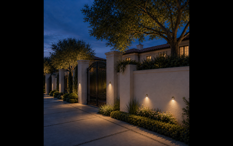 Bullard Bollards. BB-HFM-GL. HALFMOON wall recessed luminaire.