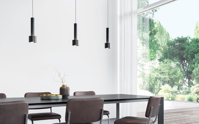 Bega US. 50 587. STUDIO LINE Shielded Pendant luminaire Velvet black.