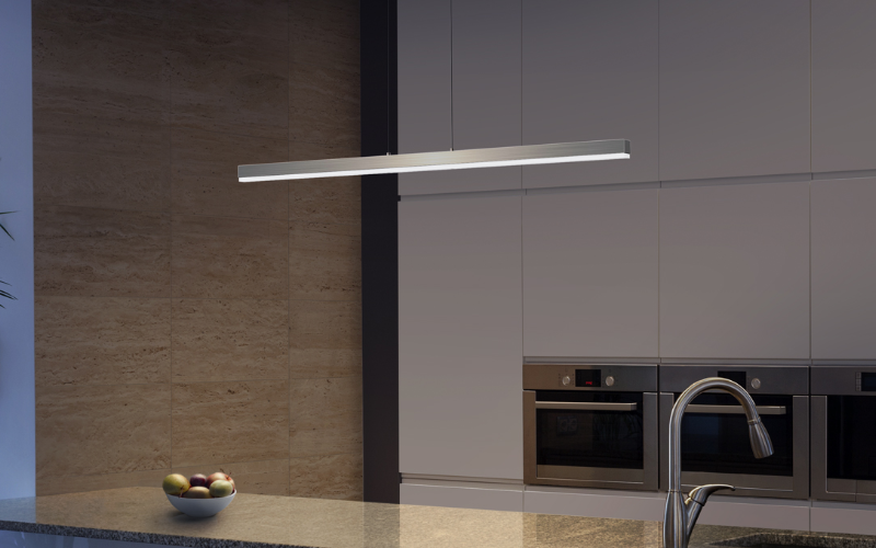 FLT. 48'' Float Linear Pendant. by Blackjack Lighting