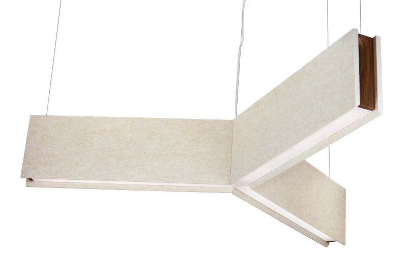 HL2-Y. CHILL 2” aperture direct/indirect acoustic panel luminaire, Y ...