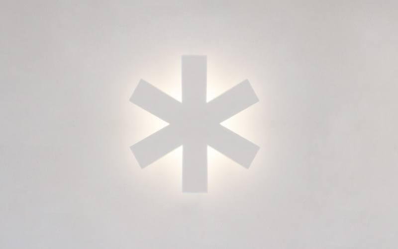 BYIBA Light. BY-2516R-PL. ASTERISK (wall).