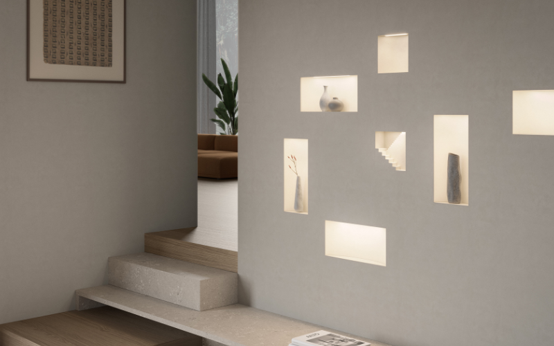 BYIBA Light. BY-2524B-PL. MICROCOSMI LONG  (wall recessed).