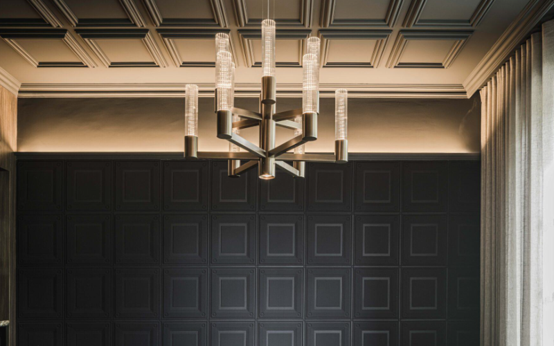 Cerchio Lighting. CH-INF-GL. Infinity (Chandelier) BEAM DOWN.
