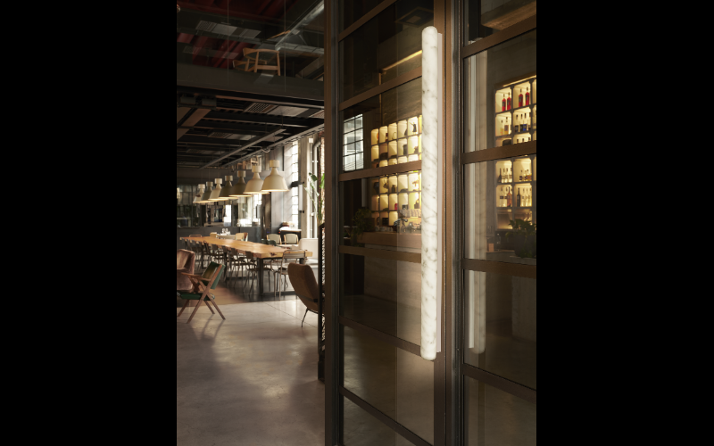 Cerchio Lighting. SL-LP-SSW. STILETTO SHARD (WAll) 360 BEAM.