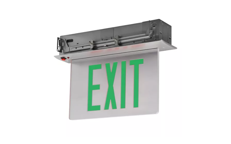 Chloride. CDE. Edge-lit Recessed LED Exit Sign.