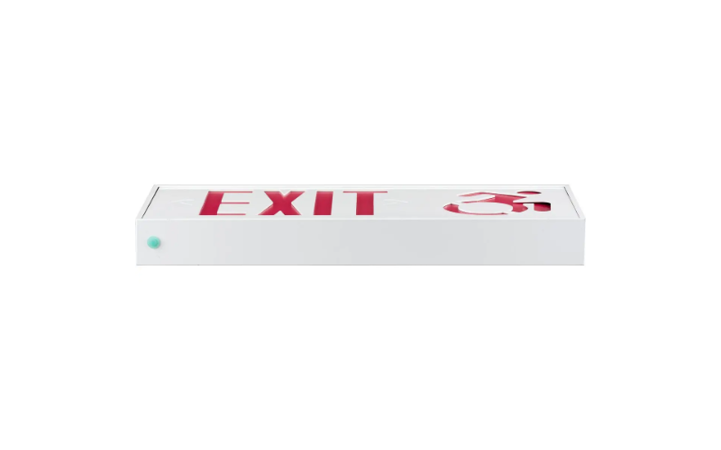 CS. EXIT WITH DYNAMIC ACCESSIBILITY SIGN. by Compass, Hubbell Lighting