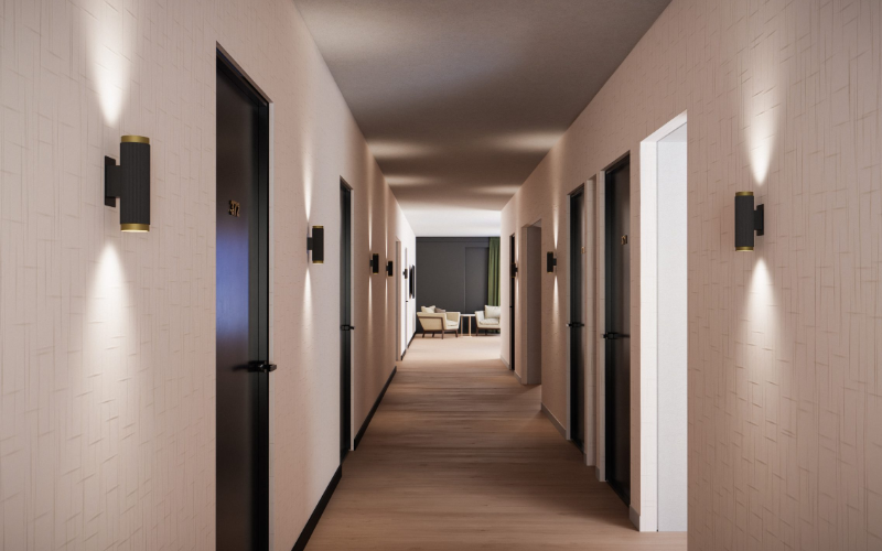 Coronet. NUDROP.SC.UPDN. NuDrop Sconce 2.5 indirect/direct.