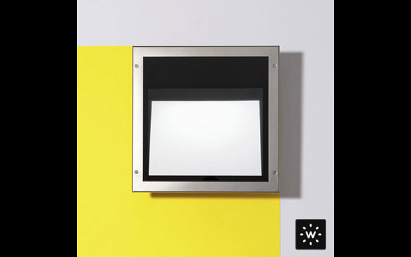Designplan. Antha Recessed LED Wall, Stainless Steel IP65.