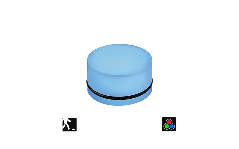 Designplan. Goccia 3.8 Round LED In-Grade / Wall Mount, RGB, IP65, IP68.