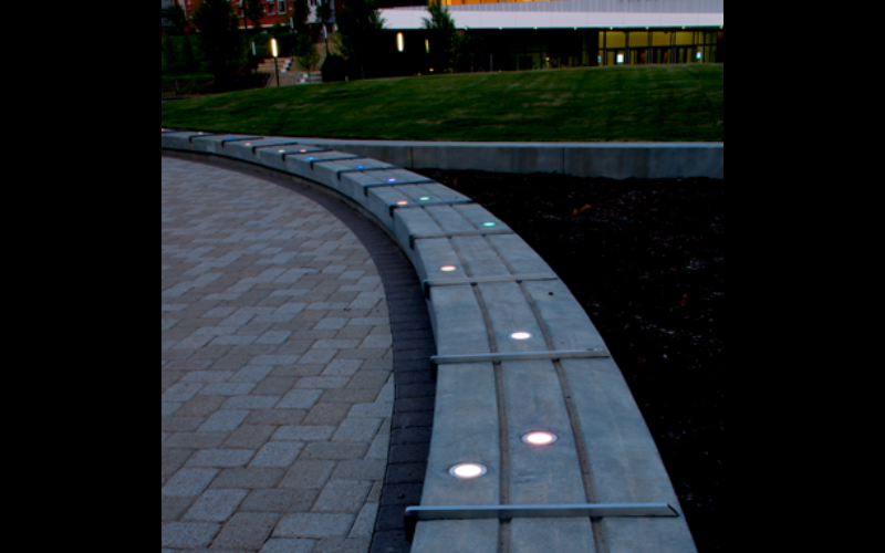 Designplan. Centaur C4C 4.0'' LED In-Grade Color Changing Uplight, Driveover, IP68, IP69.