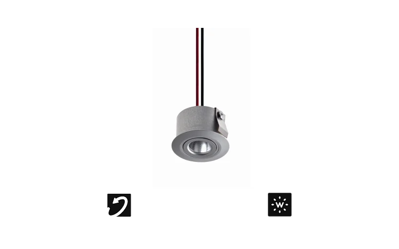 Designplan. Esem Mini 1.7 LED Reccessed Adjustable Downlight IP20, IC/CP Rated.