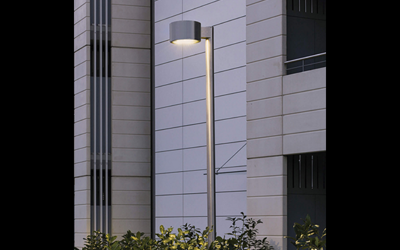 Designplan. Moon N-270 Pole Mounted Street Furniture, Ø10.6'' Head, Multiple Pole Heights, IP66.