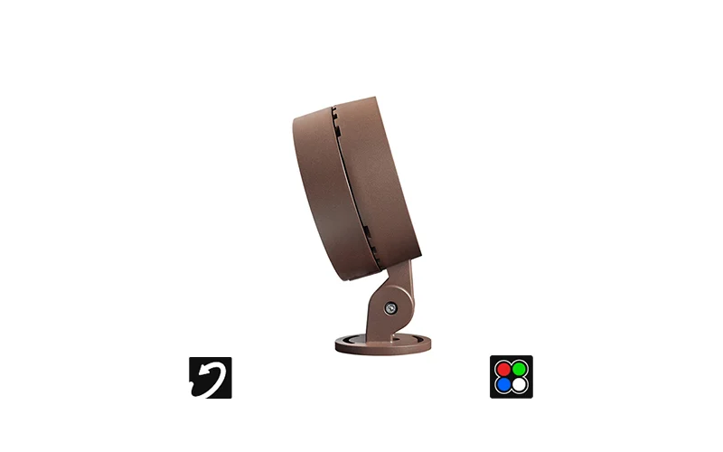 Designplan. Oliver 2.3 RGBW LED Floodlight, Ø9.1'' x 13.3'', 55W, 5761 lm, IP66.