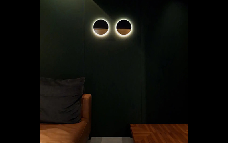 Designplan. Cosmopolitan Round LED Wall Mount, Ø9.3'' x 0.4'', 6W, 429 lm, IP20.