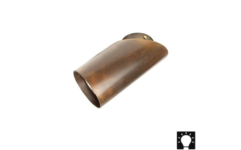 Designplan. Vaso Tondo Surface Mount, 10W Max (Bulb by Others), Ø3.9'' x 5.5'' (straight) or 7.9'' (oblique), IP20.