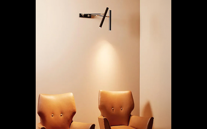 Designplan. Trenta X Due Adj. LED Wall Mount, 4.5W per beam, Ø1.2'' x 11.8'' Cylinder, 660 lm, IP20ю