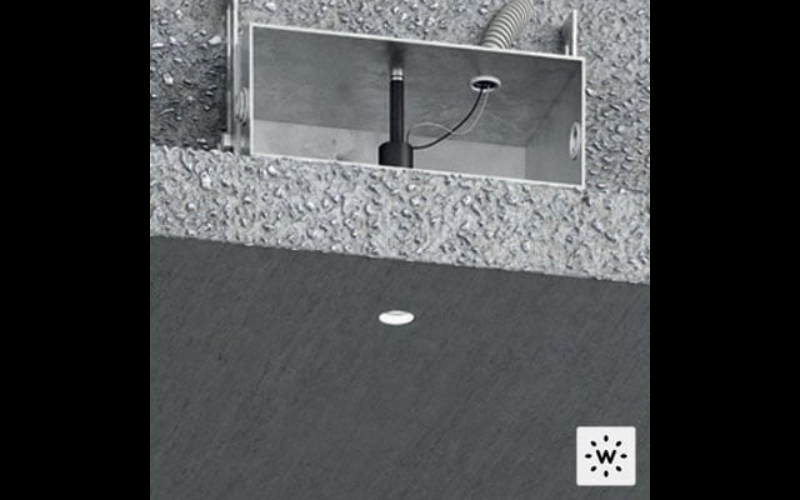 Designplan. Genius Concrete IP65 LED Downlight, Ø0.9'', 6W, 442 lm, IP65.