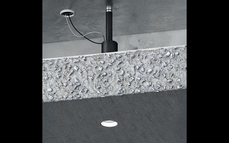 Designplan. Genius Concrete IP65 LED Downlight, Ø0.9'', 6W, 442 lm, IP65.
