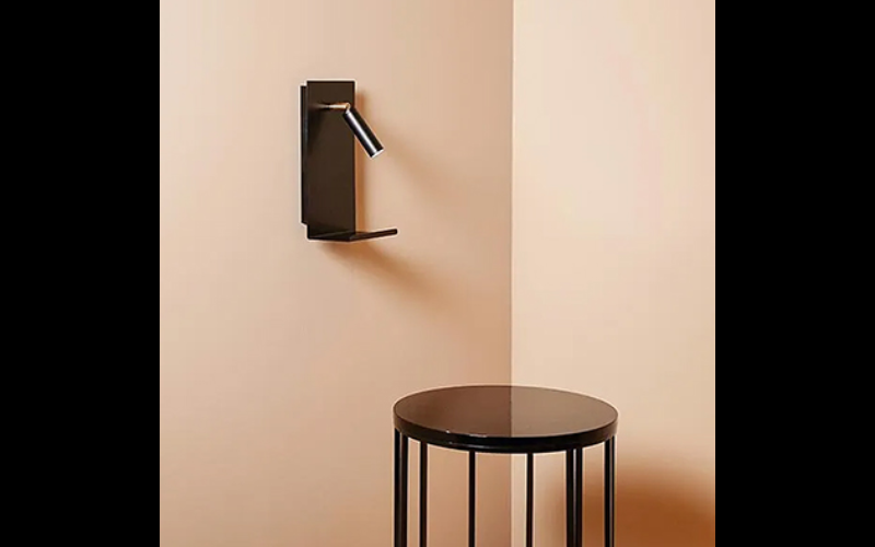 Designplan. Mensola Comodino LED Wall Mount, 3W, Ø1.2'' Head / 5.9