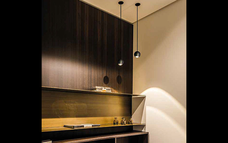 Designplan. Berrier Junior Suspended LED Pendant, 2.95'' Head x 66.9'' Max Length, 4W, 234 lm, IP20.