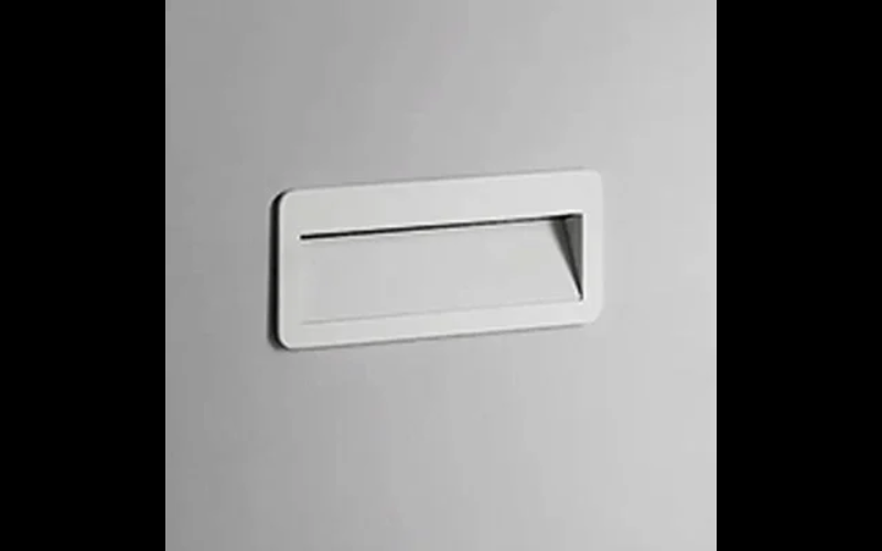 Designplan. Tasca Recessed Wall LED Steplight, 7.8'' x 3.2'', 3.6W, 315 lm, IP65.