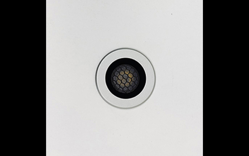 Designplan. Zero 45 LED In-Grade or Recessed Wall, Ø1.8'', 3W, 236 lm, IP67.