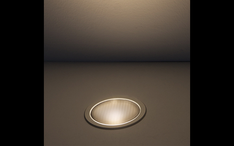 Designplan. Zero 85 LED In-Grade or Recessed Wall, Ø3.4'', 6.5W, 451 lm, IP67.