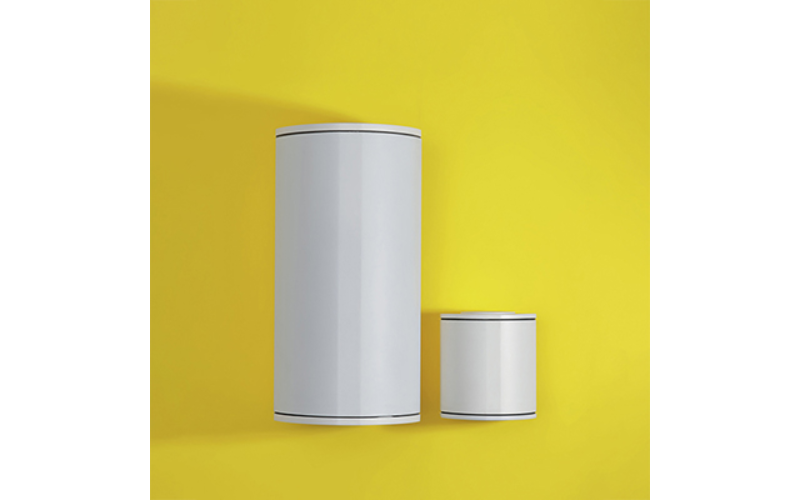 Designplan. Mok Wall Double LED Surface Mount, Ø6.7'' x 13.3'', 20W per beam, 4068 lm, IP65, IP68.