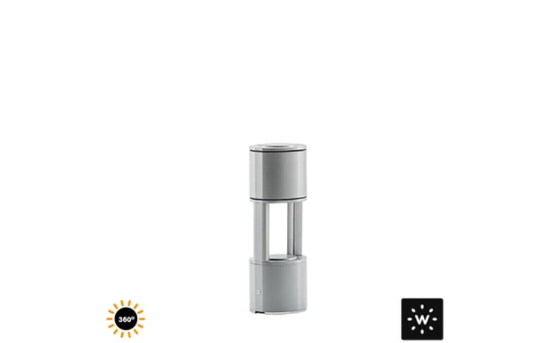 Designplan. Mok Mini Bollard 280, 360° Emission, Ø4.3'' x 11.0'', 5.5W, 350 lm, IP65, IP68.