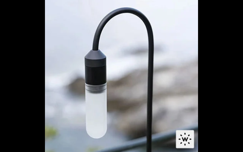 Designplan. Muse Stilla Deco Bend Shape LED Bollard, Ø1.4'' x 4.9'', 2 Stem Heights, 1.5W, 255 lm, IP65.