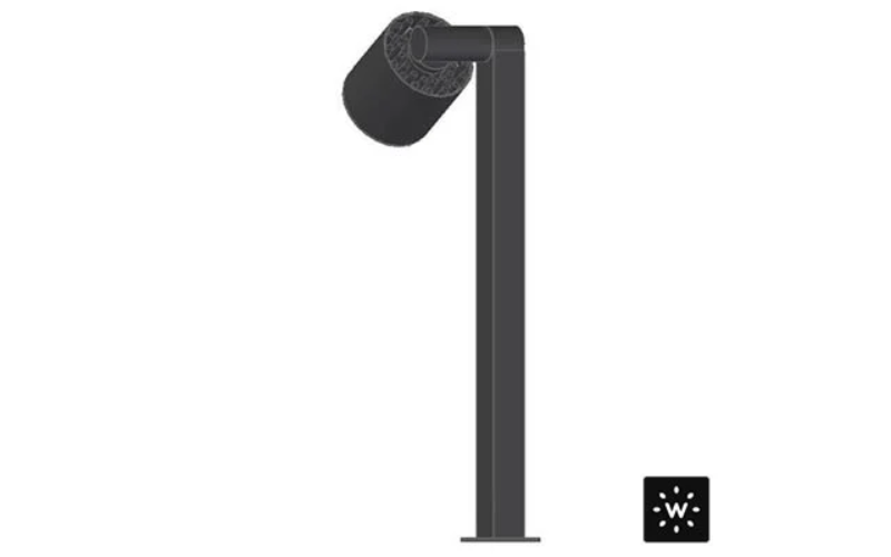 Designplan. Muse Spot 01 Bollard 800 LED, Ø3.9'' x 31.5'', 12W, 1288 lm, IP65.