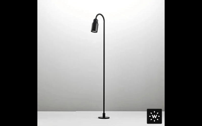 Designplan. Muse Spot 03 Bend-Shape Stem 31.5'' LED, Ø2.0'' x 4.1'' Head, 5.8W, 455 lm, IP65.