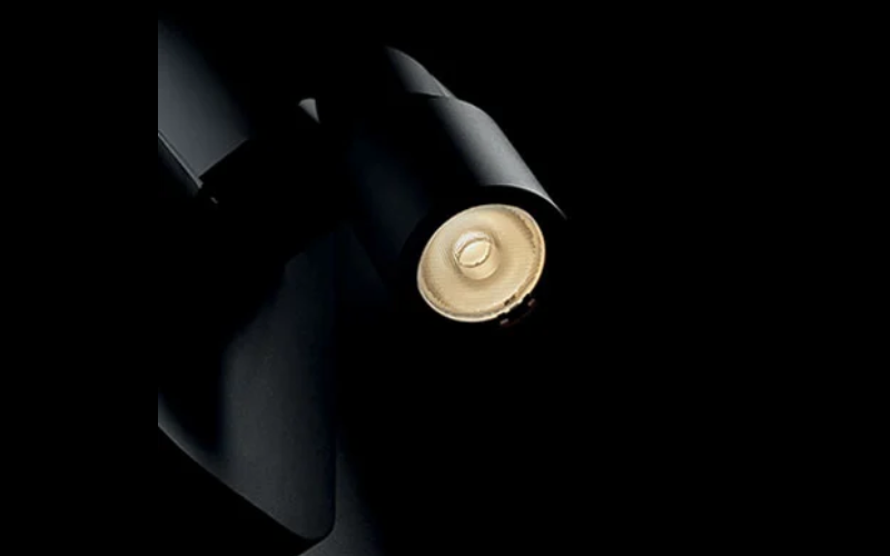 Designplan. Muse Turn Box Spot 03 LED Wall Mount, Ø2.0'' x 4.1'' Head, 5.8W, 234 lm, IP65.