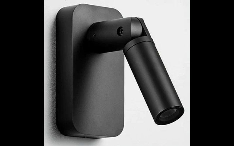 Designplan. Muse Turn Box Spot 02 LED Wall Mount, Ø1.4'' x 4.7'' Head, 2W, 234 lm, IP65.