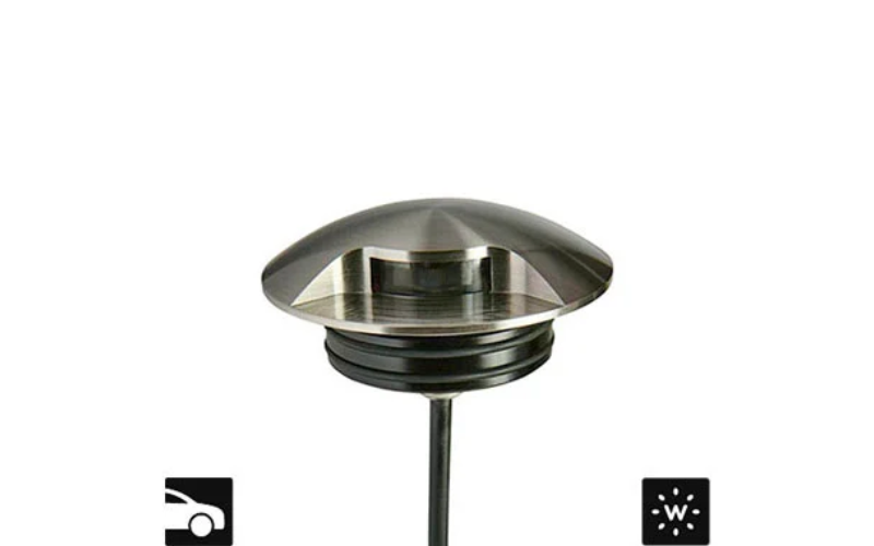 Designplan. Cupola 1 Single Beam LED In-Grade Uplight, Driveover Rated, Ø3.1'', 4W, IP67.