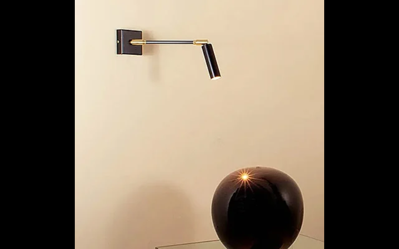 Designplan. Punto Di Vista Comodino Adj. LED Wall Lamp, Ø1.2'' x 3.9'', Rod 7.9'', 3W, 400 lm, IP20.