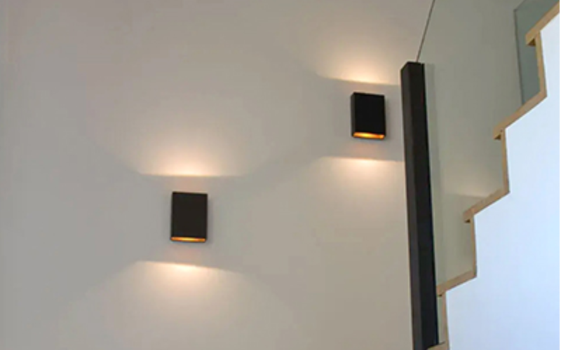 Designplan. Boa Wall Up / Down LED Wall Mount, 5.9'' x 7.9'' h, 7W, 300 lm per beam, IP20.