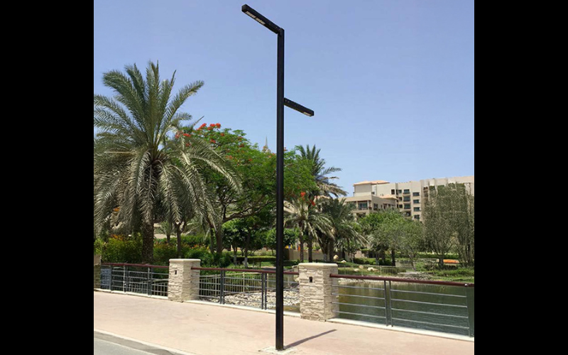 Designplan. LINEA LED Lamppost, 27.6'' x 216.5'' h, 26W, Integral, IP66.
