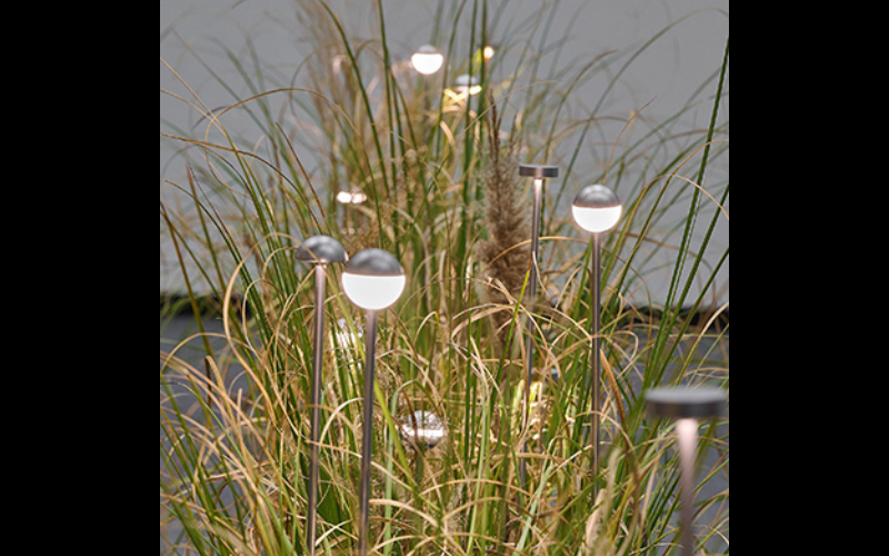 Designplan. Do 2 LED Bollard, Stainless Steel, Ø1.8 x 3 heights, 1W, 89 lm, IP66.
