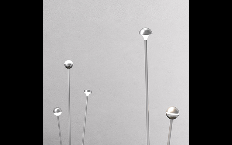 Designplan. Mi 2 LED Bollard, Stainless Steel, Ø1.8 x 3 heights, 1W, 86 lm, IP66.