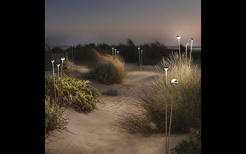 Designplan. Re 1 LED Bollard, Stainless Steel, Ø1.8 x 3 heights, 1W, 75 lm, IP66.