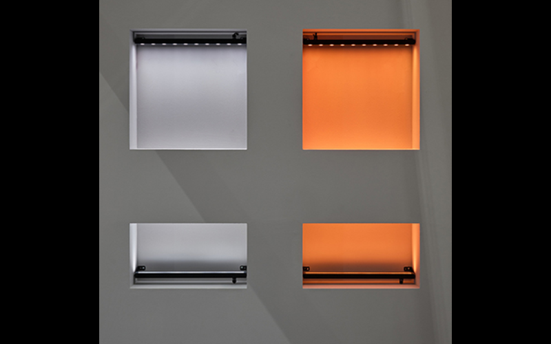 Designplan. Neva Mini Pro 8 Recessed Linear Profile, RGBW, 12.4