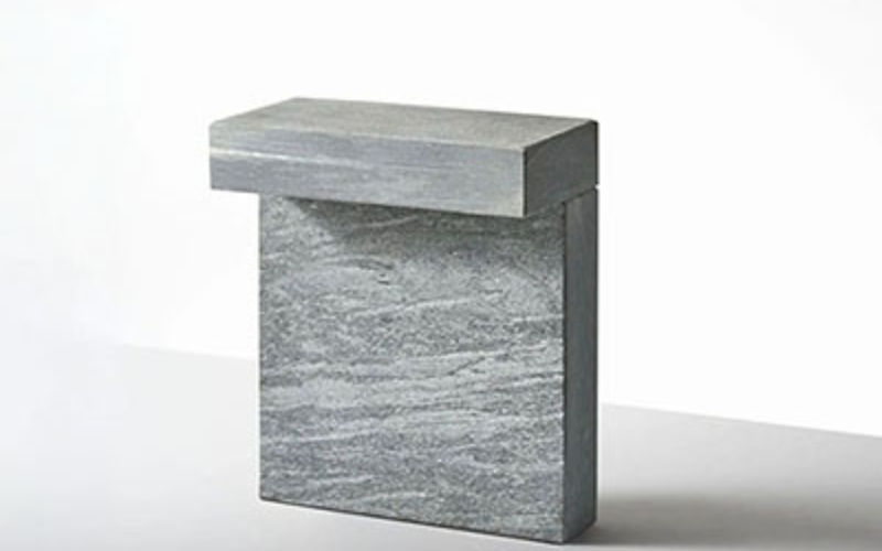 Designplan. Ulisse LED Bollard, Cardoso Stone, 9.8'' x 11.8'' h, 10W, 468 lm, IP66.