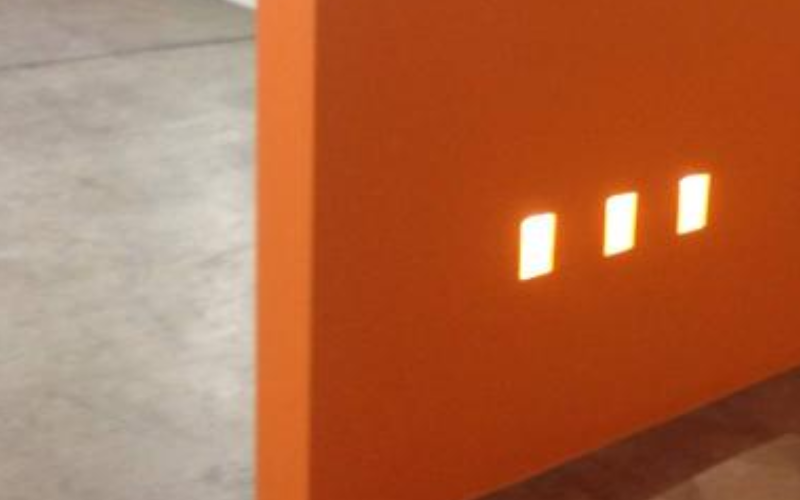 Designplan. Mini Square 2.8'' x 2.8'' IP20 Recessed LED Wall Mount.