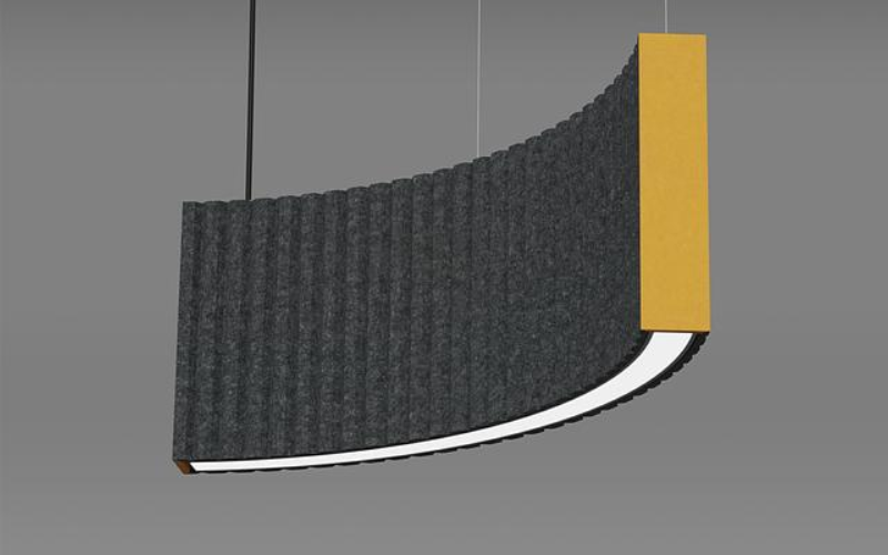 Edison Lighting Group. Sonic CURVE+ FR/FV. Acoustic Curve Luminaire.