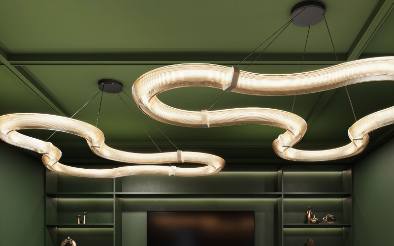 Eureka Lighting. 4803-FRE. RIVER FREEFORM Ceiling Suspended.